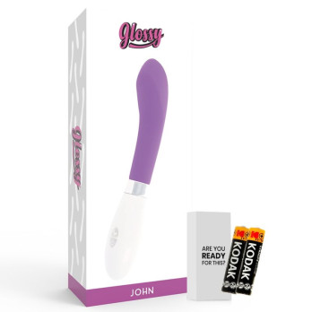 Glossy John Vibrator Purple