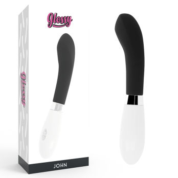 Glossy John Vibrator Black