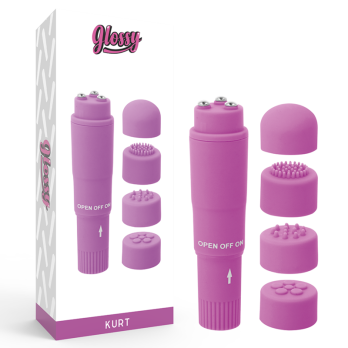 Glossy Kurt Pocket Massager Purple