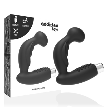 Addicted Toys Prostatic Vibrator Rechargeable Model 3 - Black