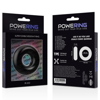 PoweringTrade - Super Flexible And Resistant Penis Ring 4.5Cm Black