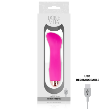 Dolce Vita™ - Rechargeable Vibrator One Pink 7 Speed