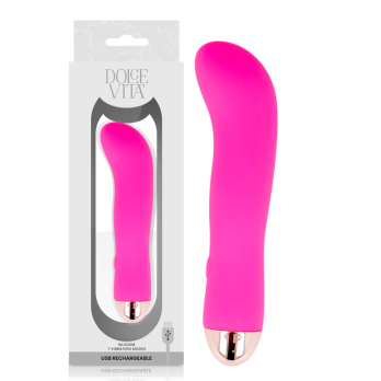 Dolce Vita™ - Rechargeable Vibrator Two Pink 7 Speeds