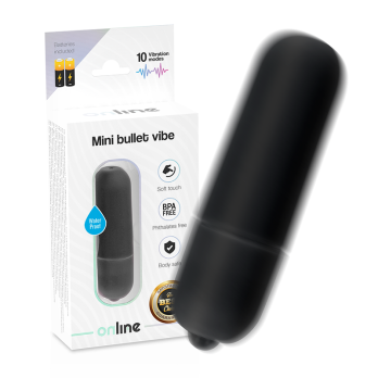 OnlineTrade- Black Mini Vibrating Bullet