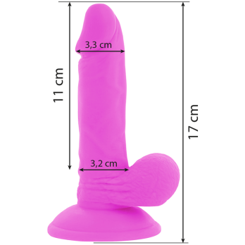 Diversia™ - Flexible Vibrating Dildo 17 Cm - Purple