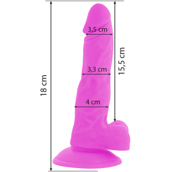 Diversia™ - Flexible Vibrating Dildo 18 Cm - Purple