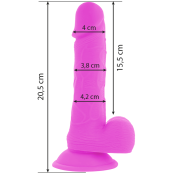 Diversia™ - Flexible Vibrating Dildo 20.5 Cm - Purple