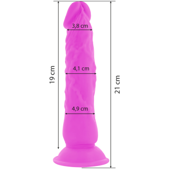 Diversia™ - Flexible Vibrating Dildo 21 Cm - Purple