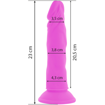 Diversia™ - Flexible Vibrating Dildo 23 Cm - Purple