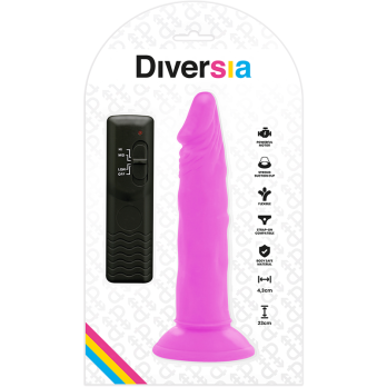 Diversia™ - Flexible Vibrating Dildo 23 Cm - Purple