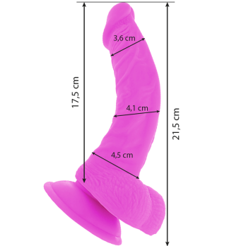 Diversia™ - Flexible Vibrating Dildo 21.5 Cm - Purple