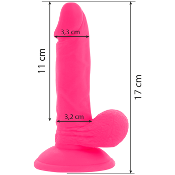 Diversia™ - Flexible Vibrating Dildo 17 Cm - Pink