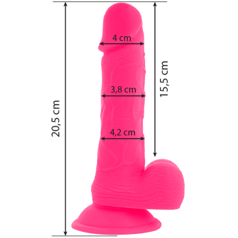 Diversia™ - Flexible Vibrating Dildo 20.5 Cm - Pink