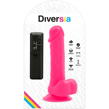 Diversia™ - Flexible Vibrating Dildo 20.5 Cm - Pink