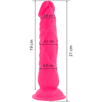 Diversia™ - Flexible Vibrating Dildo 21 Cm - Pink