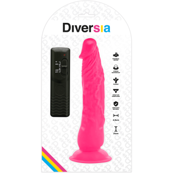 Diversia™ - Flexible Vibrating Dildo 21 Cm - Pink