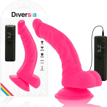 Diversia™ - Flexible Vibrating Dildo 21.5 Cm - Pink