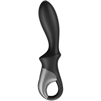 Satisfyer Heat Climax Anal Vibrator App - Black