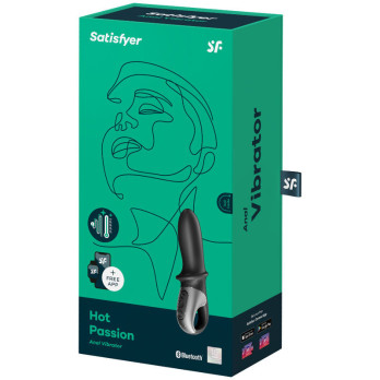 Satisfyer Hot Passion Anal Vibrator App - Black