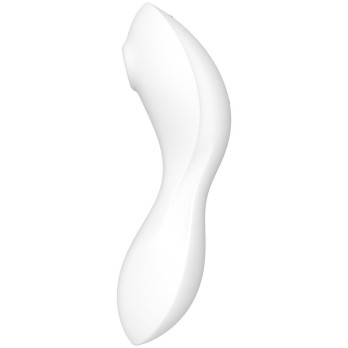 Satisfyer Curvy Trinity 5 Air Pulse Stimulator  Vibrator App - White