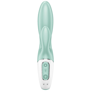 Satisfyer Air Pump Bunny 5+ Inflatable Rabbit Vibrator App - Green