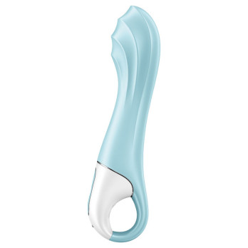 Satisfyer Air Pump Vibrator 5+ Inflatable G-Spot Vibrator App - Blue