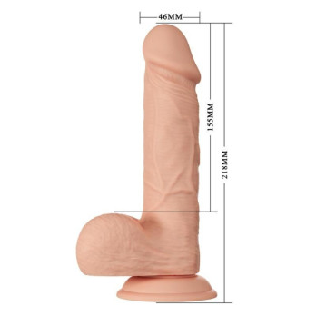 Beautiful Encounter Bahamut Realistic And Flexible Dildo 21.8 Cm - Flesh