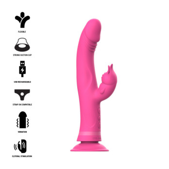 Intense™ - Julio Vibrator Rabbit Silicone Pink