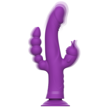 Intense™ - Casanova Vibrator Rabbit Silicone Triple Engine Purple