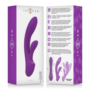 Intense - Luigi Vibrator Rabbit Silicone Purple