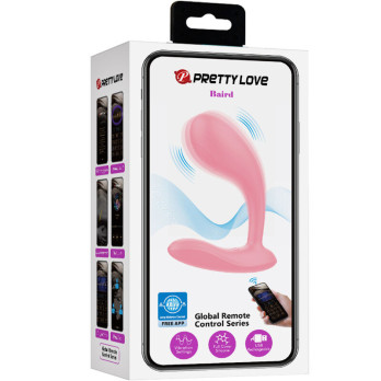 Pretty Love - Baird G-Spot 12 Vibration Settings Rechargeable Pink App