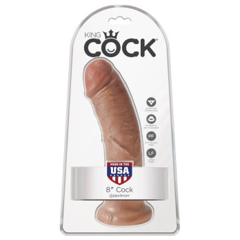 King Cock - Realistic Penis 19.5 Cm Caramel