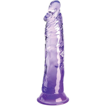 King Cock Clear - Realistic Penis 19.7 Cm Purple