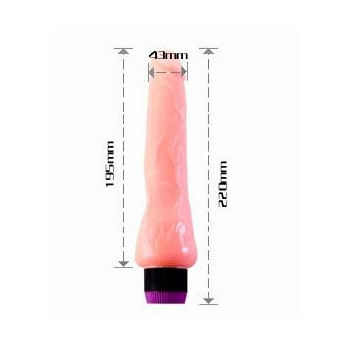 Burning Penis Realistic Vibrator 19.5 Cm