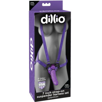 Dillio 7 Inch Strap-On  Suspender Harness Set