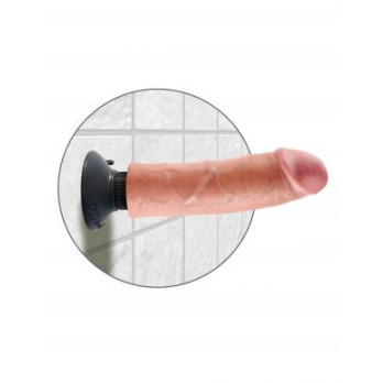 King Cock 20.32 Cm Vibrating Cock Flesh