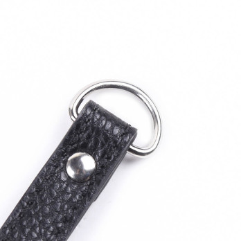 Ohmama Fetish Cock Ring With Metal Leash Chain