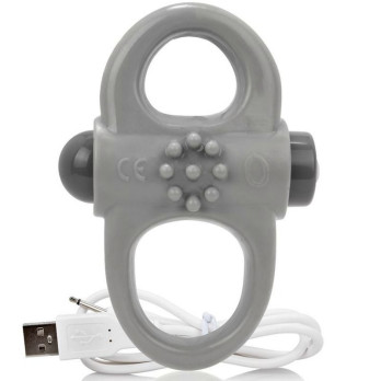 Screaming O Rechargeable And Vibrating Ring Yoga Grey