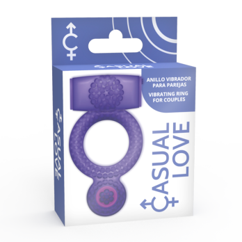 Casual Love™-  Casual Ring Vibrating Double Pleasure Purple