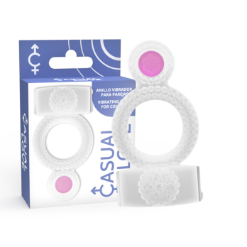 Casual Love™-  Casual Ring Vibrating Double Pleasure Transparent