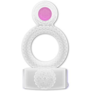 Casual Love™-  Casual Ring Vibrating Double Pleasure Transparent