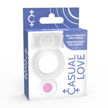 Casual Love™-  Casual Ring Vibrating Double Pleasure Transparent