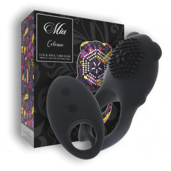 Mia ™ - Colosseo Cock Ring Remote Control Black