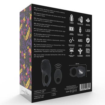 Mia ™ - Colosseo Cock Ring Remote Control Black