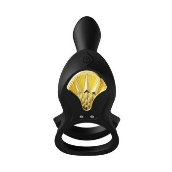 Zalo - Bayek Vibrating Couples Ring Black