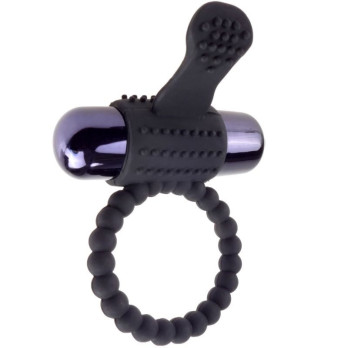 Fantasy C-Ring Black Silicone Vibrating Ring