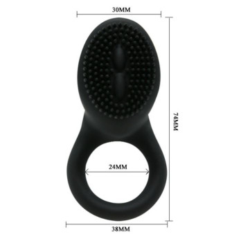 Pretty Love Cobra Vibrating Ring - Black