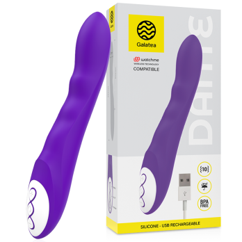 GalateaTrade - Dante Lilac Vibrator Compatible With Watchme Wireless Technology