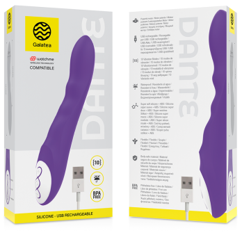 GalateaTrade - Dante Lilac Vibrator Compatible With Watchme Wireless Technology