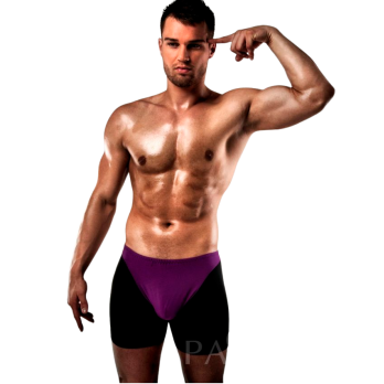 Boxer Men Passion Linger Purple/ Black S/M